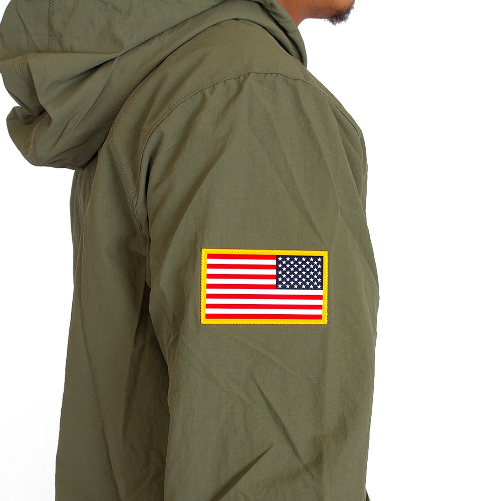 Classic Oregon O, Nike, Green, Coat/Jacket, Nylon, Men, Snap Front, Military, 2024, Lightweight, 812186